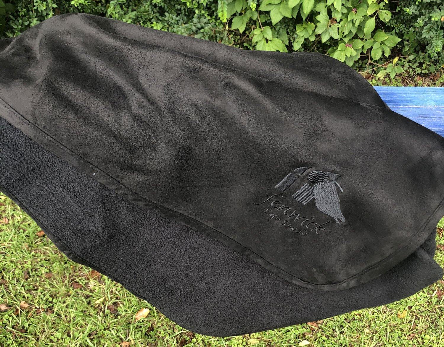 EquSuede Sherpa fleece Lap Blanket / Throw - Fenwick Equestrian
