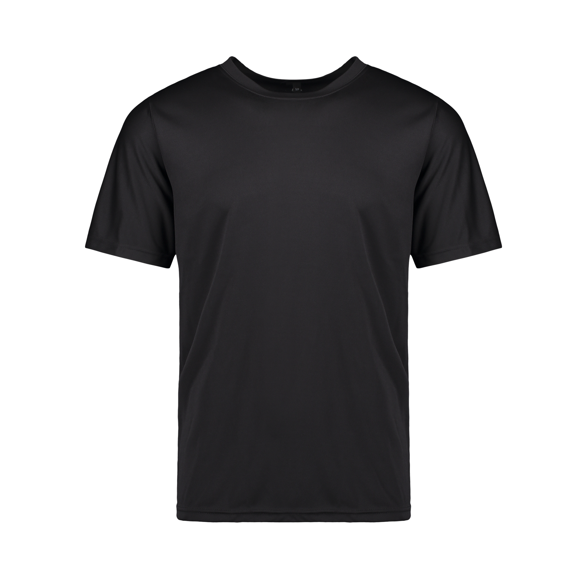 ★DRAW FIT★ Ribbed Round Neck T-Shirt [BLACK] Men's Curved Hem Driggs Tee - Mott & Bow